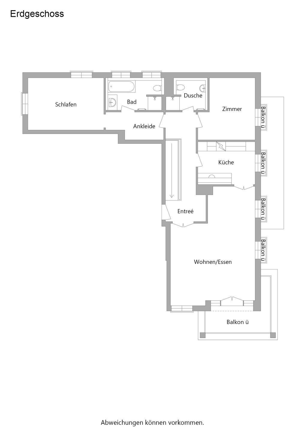 Grundriss Hochparterre